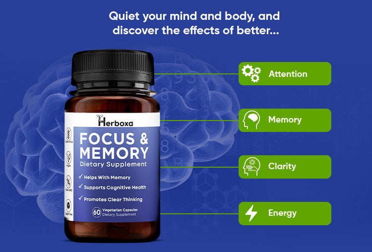 Better attention, memory, clarity, and energy with Herboxa Neuro Health
