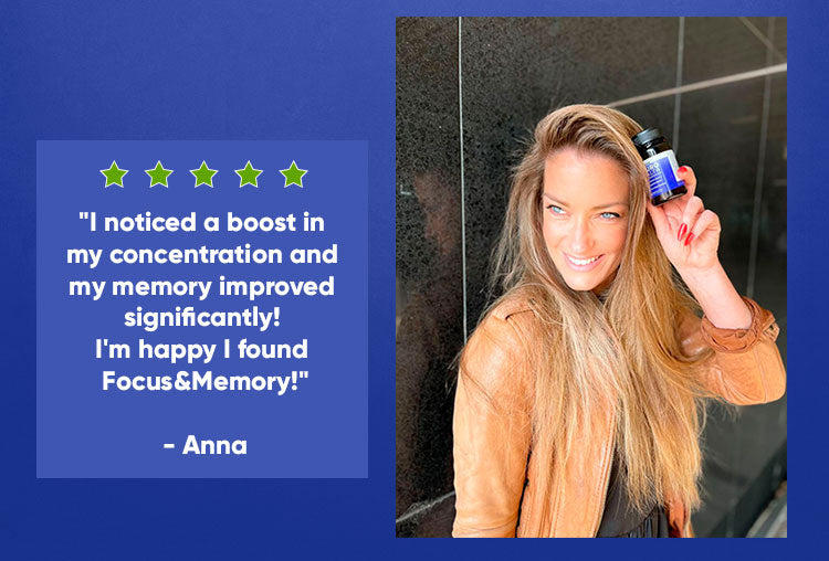Herboxa Neuro Health product review: "I noticed a boost in my concentration and my memory improved significantly! I'm happy I found Herboxa Neuro Health!"