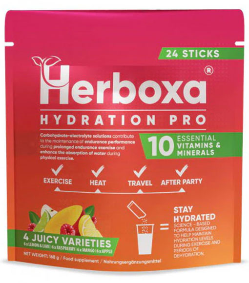 Herboxa Hydration Pro 170g electrolyte drink mix for hydration and energy support